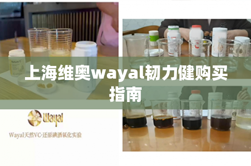 上海维奥wayal韧力健购买指南