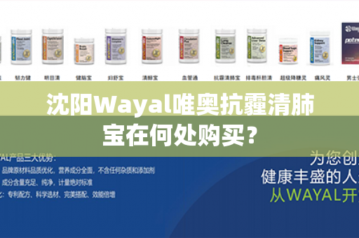 沈阳Wayal唯奥抗霾清肺宝在何处购买？第1张-Wayal唯奥公司