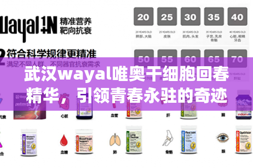 武汉wayal唯奥干细胞回春精华，引领青春永驻的奇迹！第1张-Wayal唯奥公司