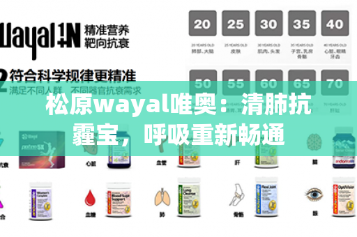 松原wayal唯奥：清肺抗霾宝，呼吸重新畅通