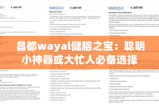 昌都wayal健脑之宝：聪明小神器或大忙人必备选择