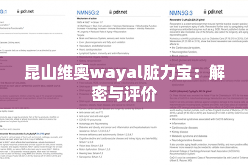 昆山维奥wayal脏力宝：解密与评价第1张-Wayal唯奥公司