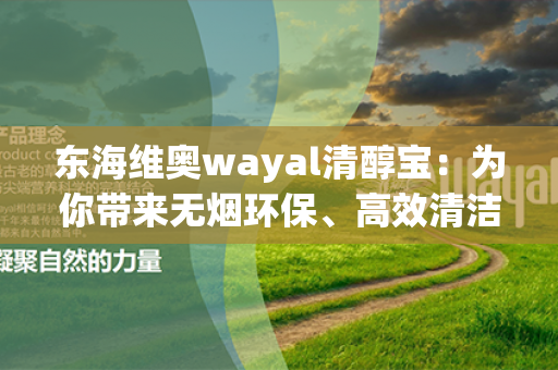 东海维奥wayal清醇宝：为你带来无烟环保、高效清洁的新选择！第1张-Wayal唯奥公司