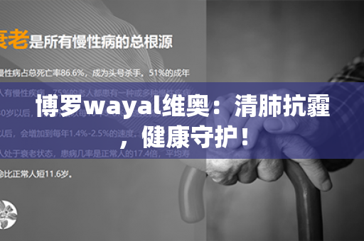 博罗wayal维奥：清肺抗霾，健康守护！