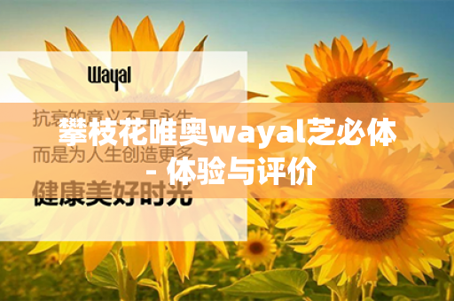 攀枝花唯奥wayal芝必体 - 体验与评价第1张-Wayal唯奥公司