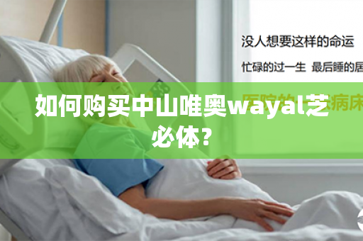 如何购买中山唯奥wayal芝必体？