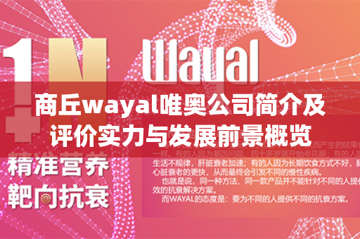 商丘wayal唯奥公司简介及评价实力与发展前景概览第1张-Wayal唯奥公司