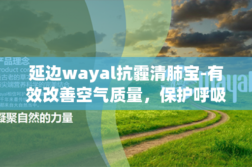 延边wayal抗霾清肺宝-有效改善空气质量，保护呼吸健康第1张-Wayal唯奥公司