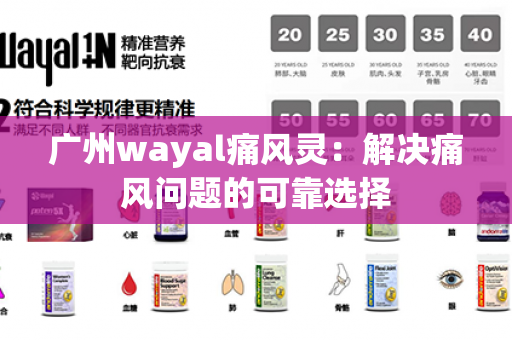 广州wayal痛风灵：解决痛风问题的可靠选择第1张-Wayal唯奥公司