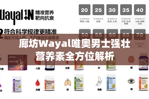 廊坊Wayal唯奥男士强壮营养素全方位解析第1张-Wayal唯奥公司