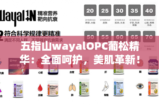 五指山wayalOPC葡松精华：全面呵护，美肌革新！第1张-Wayal唯奥公司