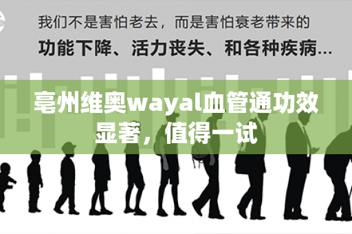 亳州维奥wayal血管通功效显著，值得一试第1张-Wayal唯奥公司