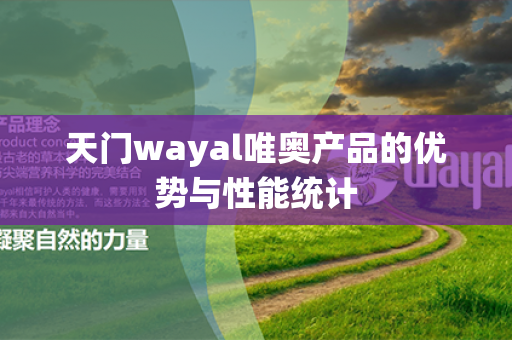 天门wayal唯奥产品的优势与性能统计