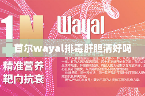 首尔wayal排毒肝胆清好吗第1张-Wayal唯奥公司