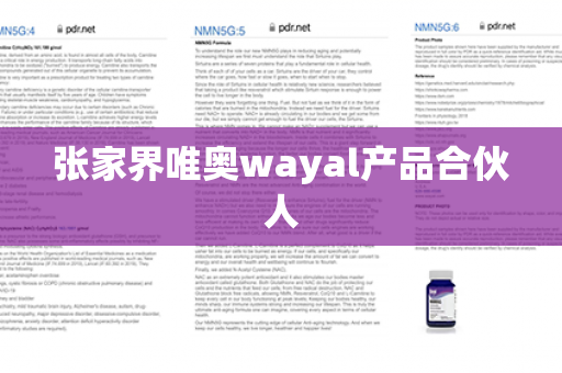 张家界唯奥wayal产品合伙人