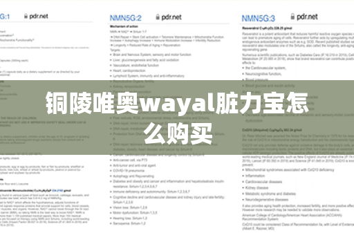 铜陵唯奥wayal脏力宝怎么购买第1张-Wayal唯奥公司