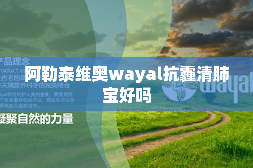 阿勒泰维奥wayal抗霾清肺宝好吗第1张-Wayal唯奥公司