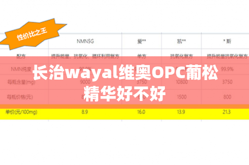 长治wayal维奥OPC葡松精华好不好