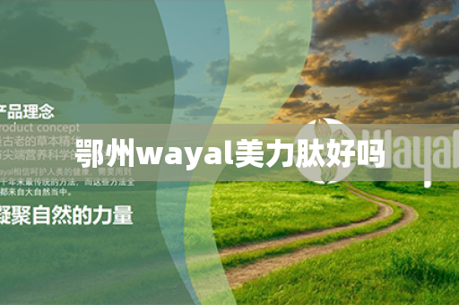 鄂州wayal美力肽好吗