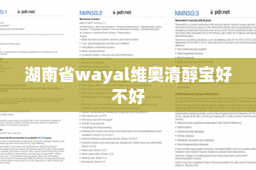 湖南省wayal维奥清醇宝好不好