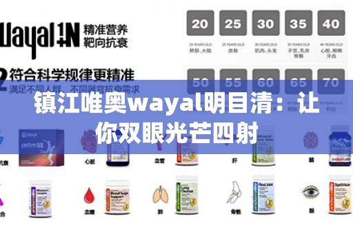 镇江唯奥wayal明目清：让你双眼光芒四射第1张-Wayal唯奥公司