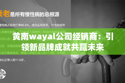 黄南wayal公司经销商：引领新品牌成就共赢未来