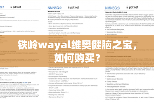 铁岭wayal维奥健脑之宝，如何购买？第1张-Wayal唯奥公司