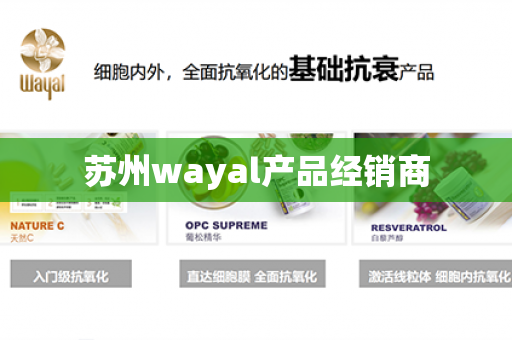 苏州wayal产品经销商第1张-Wayal唯奥公司