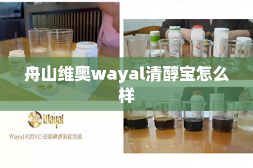 舟山维奥wayal清醇宝怎么样第1张-Wayal唯奥公司