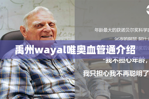 禹州wayal唯奥血管通介绍