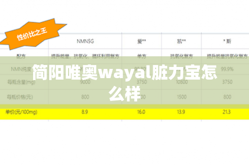 简阳唯奥wayal脏力宝怎么样