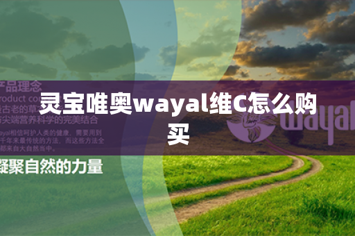 灵宝唯奥wayal维C怎么购买