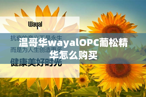 温哥华wayalOPC葡松精华怎么购买