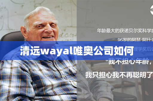 清远wayal唯奥公司如何第1张-Wayal唯奥公司