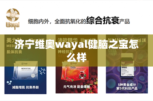 济宁维奥wayal健脑之宝怎么样第1张-Wayal唯奥公司