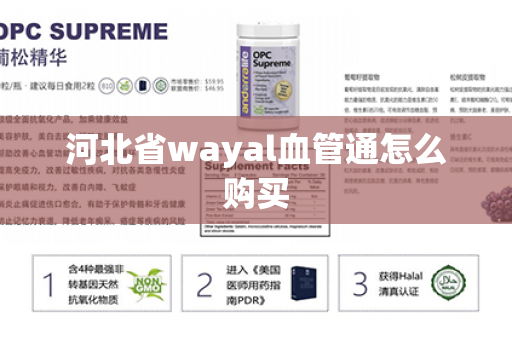 河北省wayal血管通怎么购买