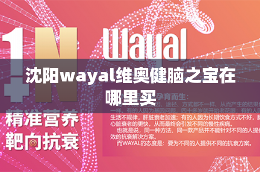 沈阳wayal维奥健脑之宝在哪里买第1张-Wayal唯奥公司