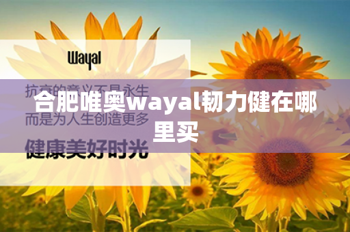 合肥唯奥wayal韧力健在哪里买第1张-Wayal唯奥公司