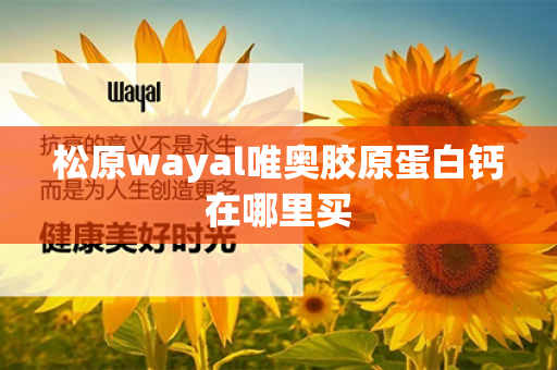 松原wayal唯奥胶原蛋白钙在哪里买第1张-Wayal唯奥公司