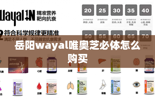 岳阳wayal唯奥芝必体怎么购买第1张-Wayal唯奥公司