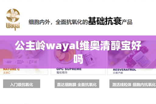 公主岭wayal维奥清醇宝好吗第1张-Wayal唯奥公司