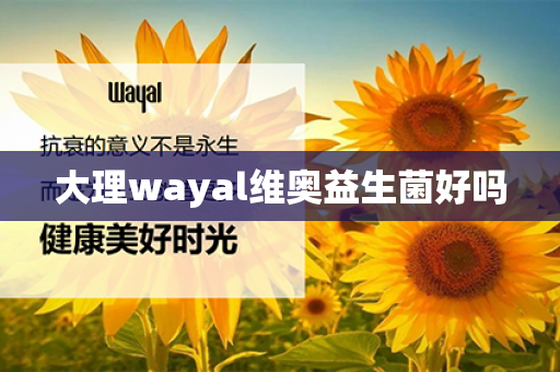 大理wayal维奥益生菌好吗第1张-Wayal唯奥公司