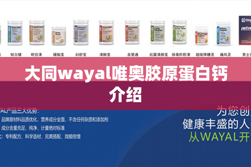 大同wayal唯奥胶原蛋白钙介绍