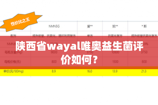 陕西省wayal唯奥益生菌评价如何？