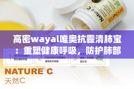 高密wayal唯奥抗霾清肺宝：重塑健康呼吸，防护肺部健康！